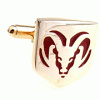 Antelope shield cufflinks