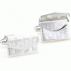 Checker pattern handbag photo frame cufflinks