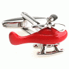 Red helicopter cufflinks