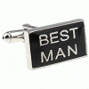 "BEST MAN" cufflinks