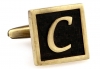 Egypt stylish letter C cufflinks