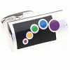 Colorful moving ball cufflinks